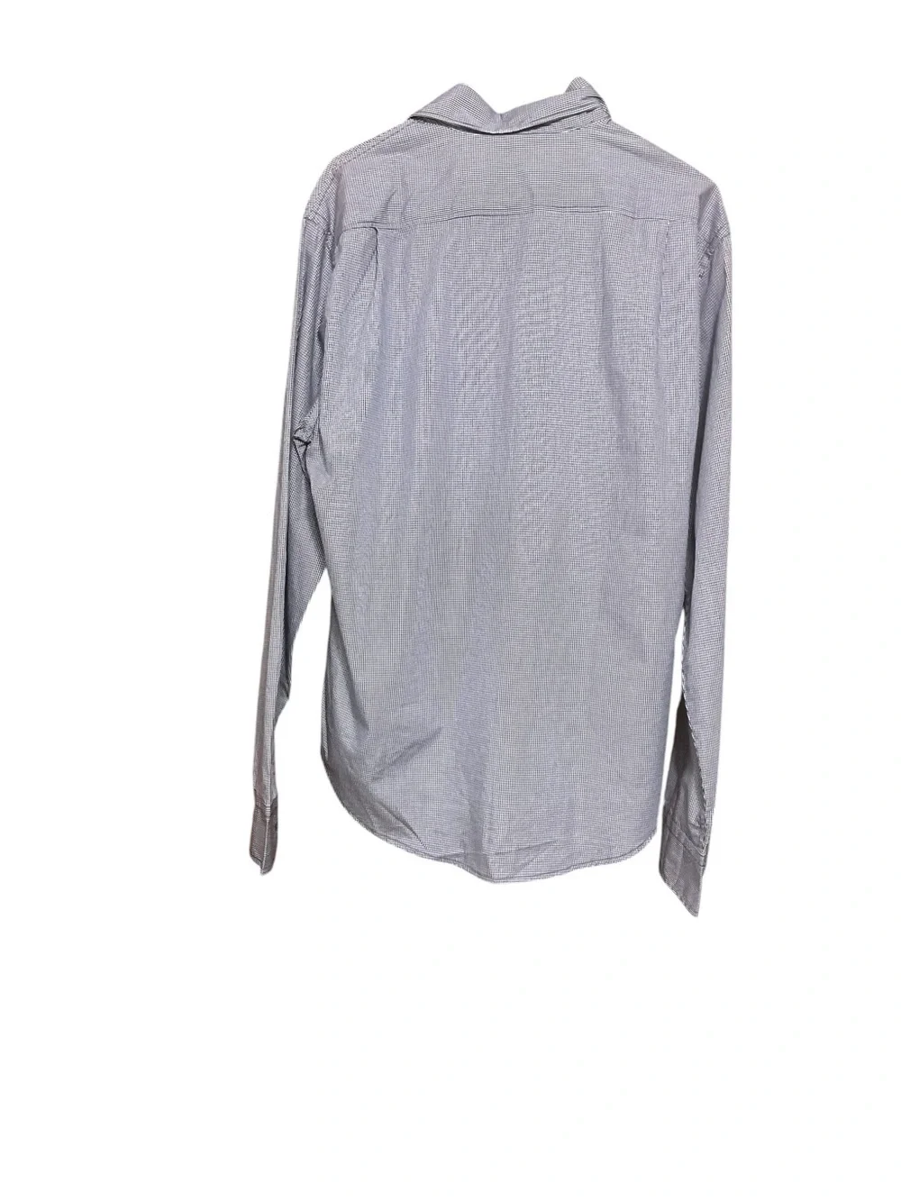 Jachs Men's Blue Micro-Check Dress Shirt